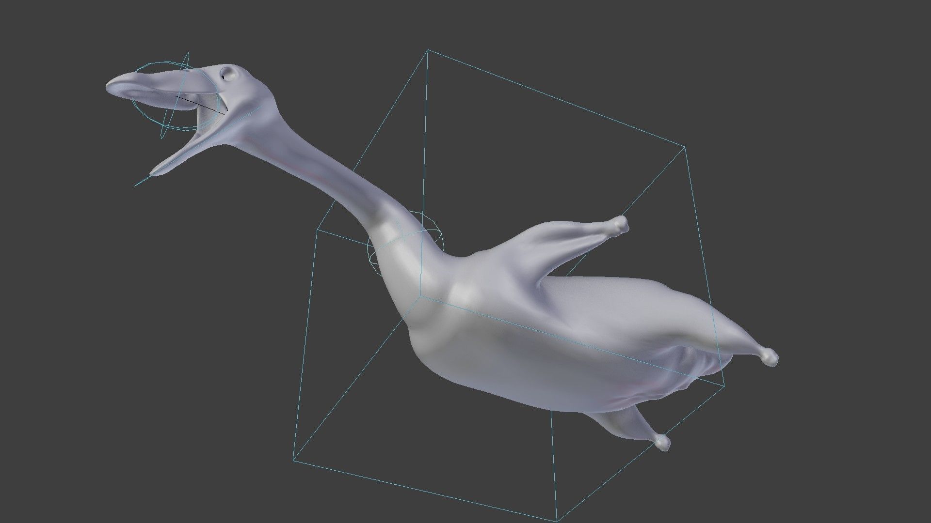 Duck rigged 3D model_8