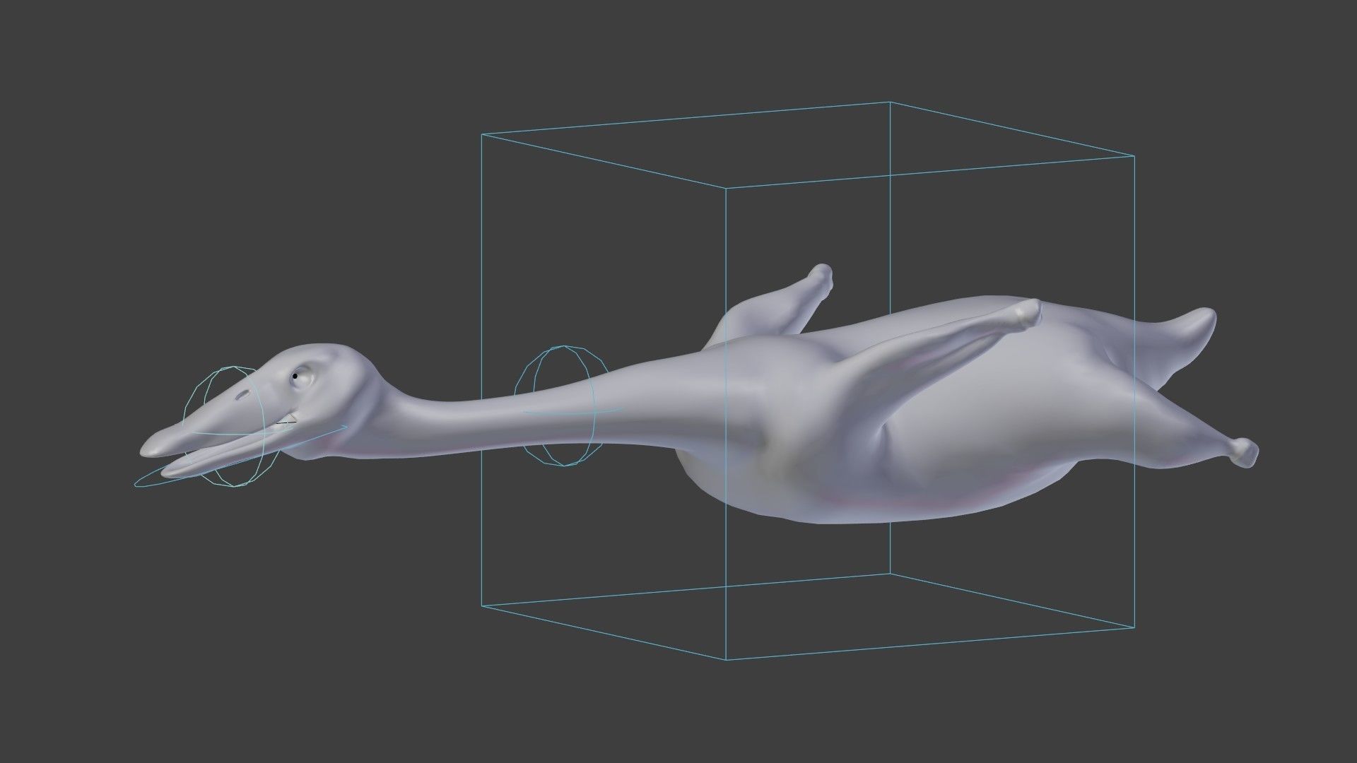 Duck rigged 3D model_7