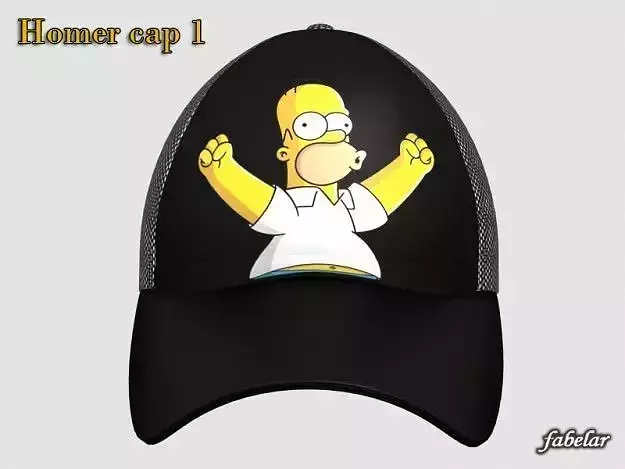 Homer Simpson cap 1 3D model