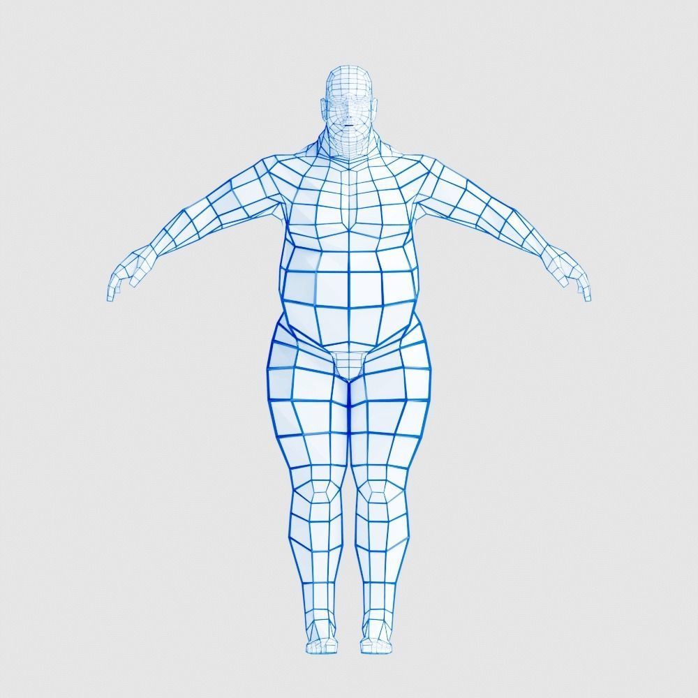 Men Pack Low-poly 3D model_2