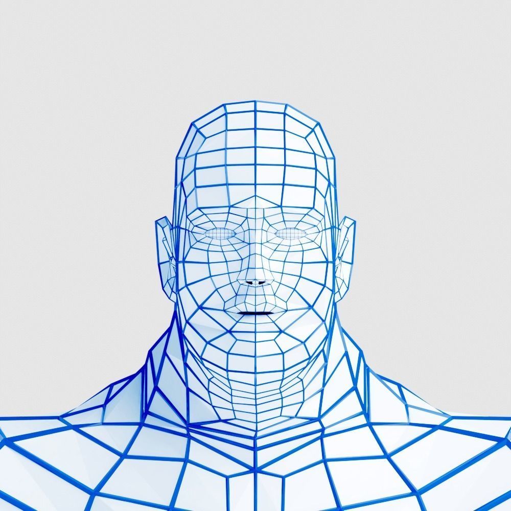 Men Pack Low-poly 3D model_3