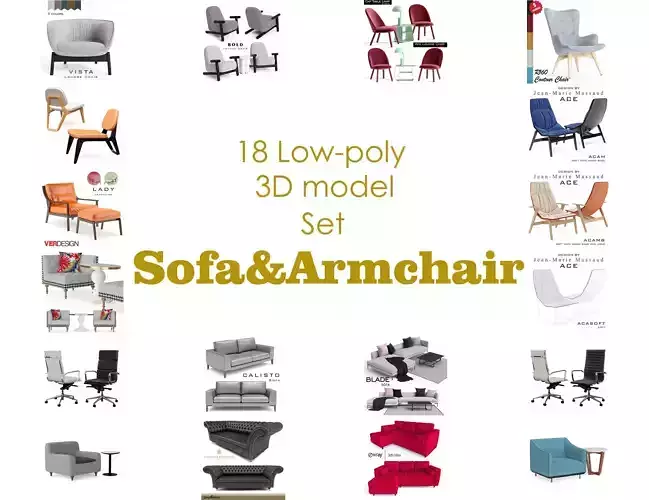 Sofa and Armchair collection model 