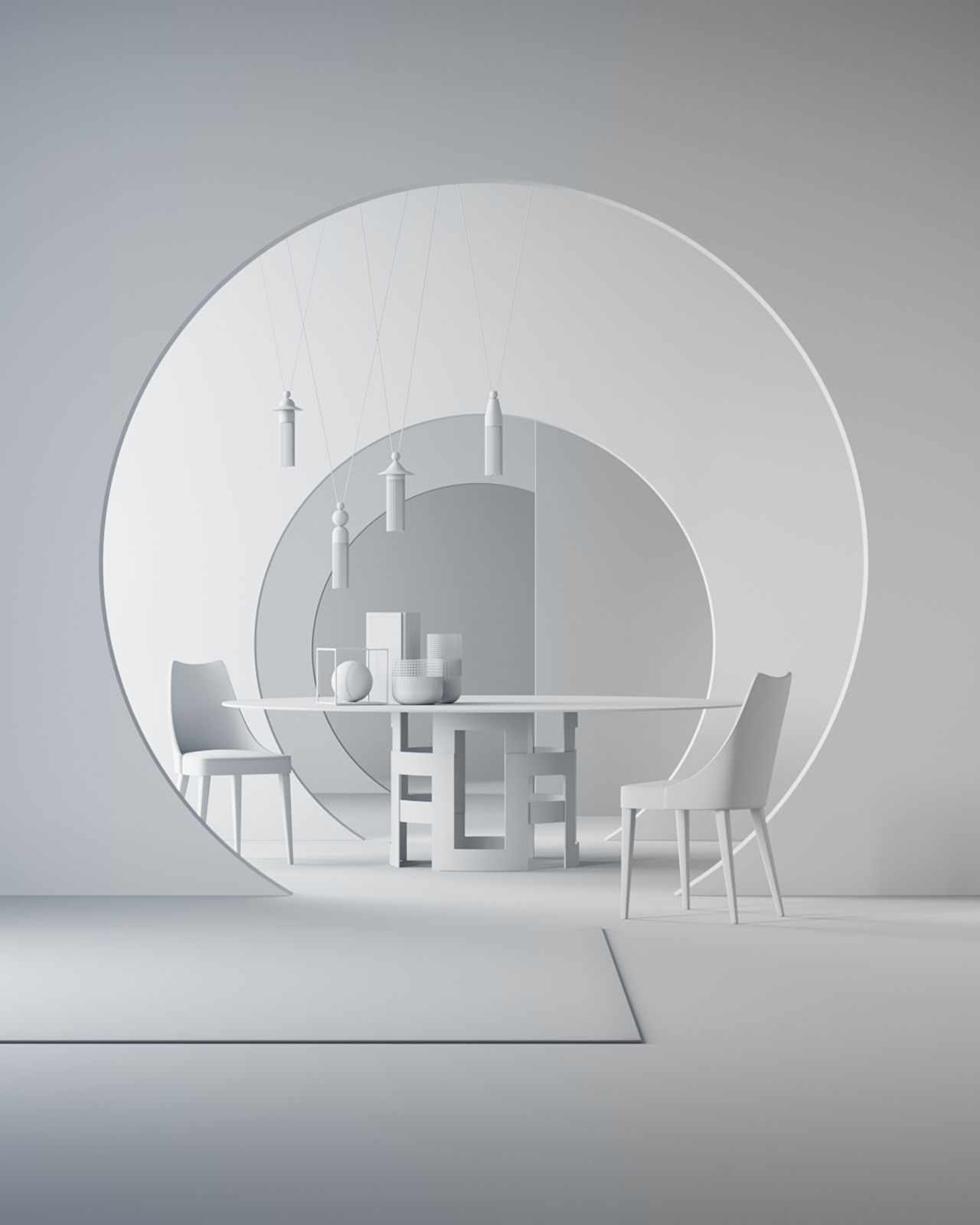 Aesthetic interior scene 3D model_4