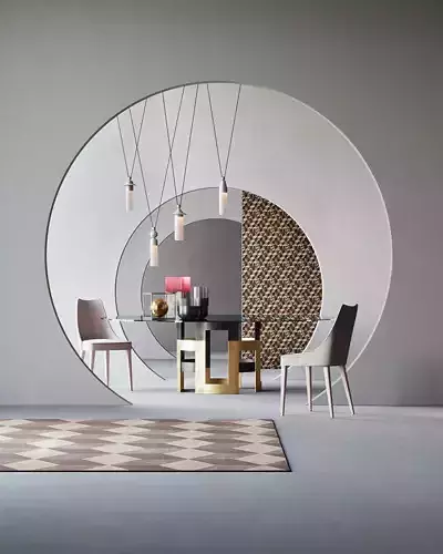 Aesthetic interior scene 3D model