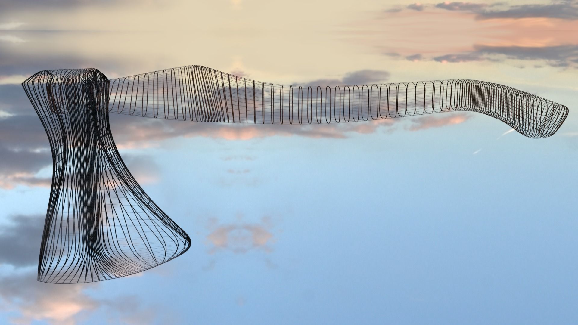 ORTAS AXE NO 14 GAME READY HEAVY STEEL FOREST AXE 3D model_17