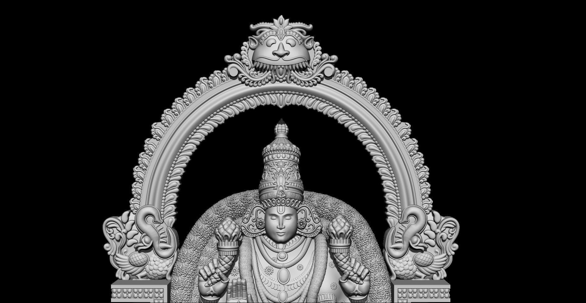 Tirupati Balaji 3D print model_2