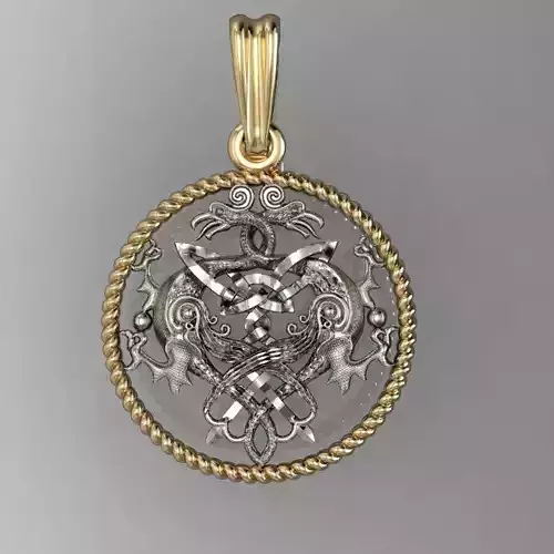 beautyful  pendant with griffin 
