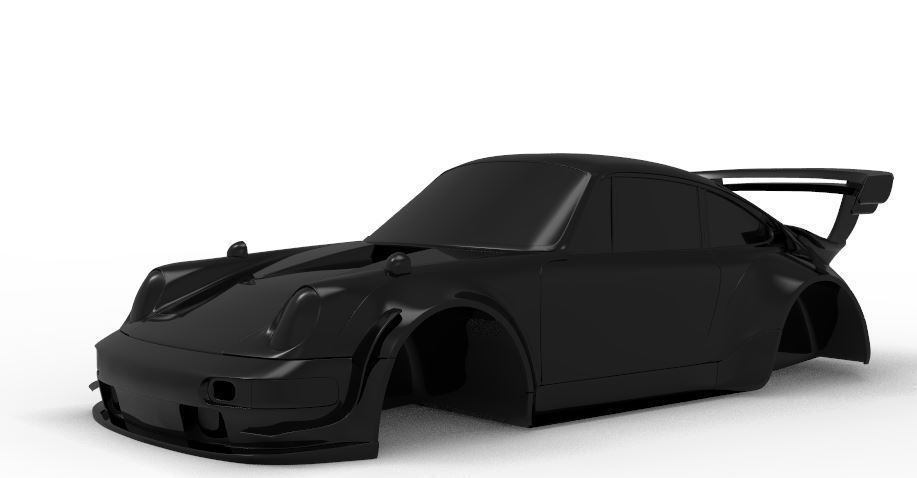 Porshe RWB 3D model_1