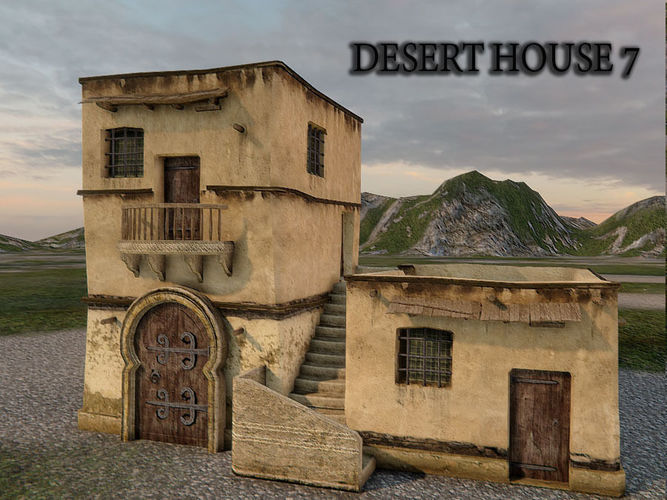 Desert House 7 Low-poly 3D model