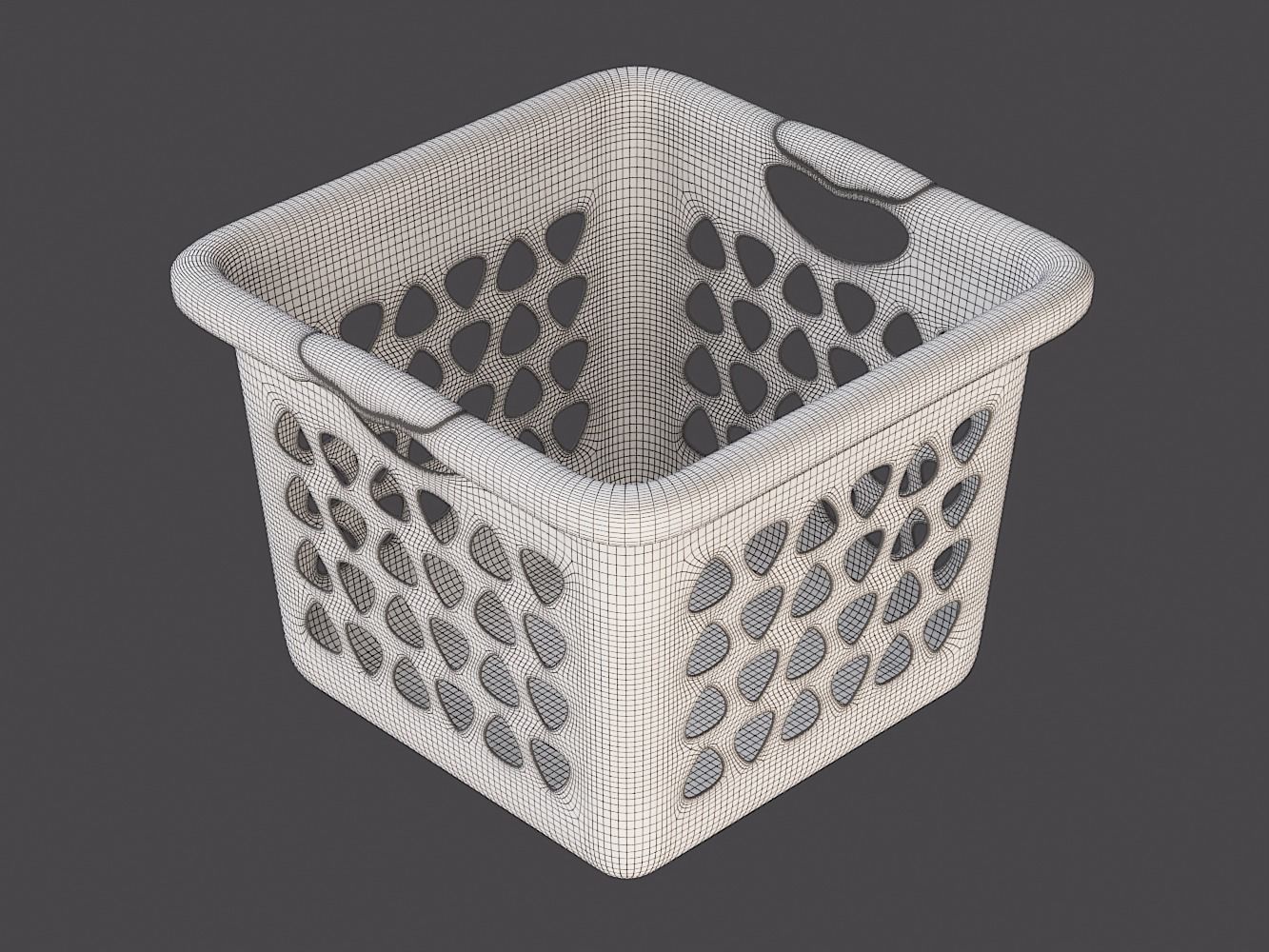Laundry Basket 02 3D model_7