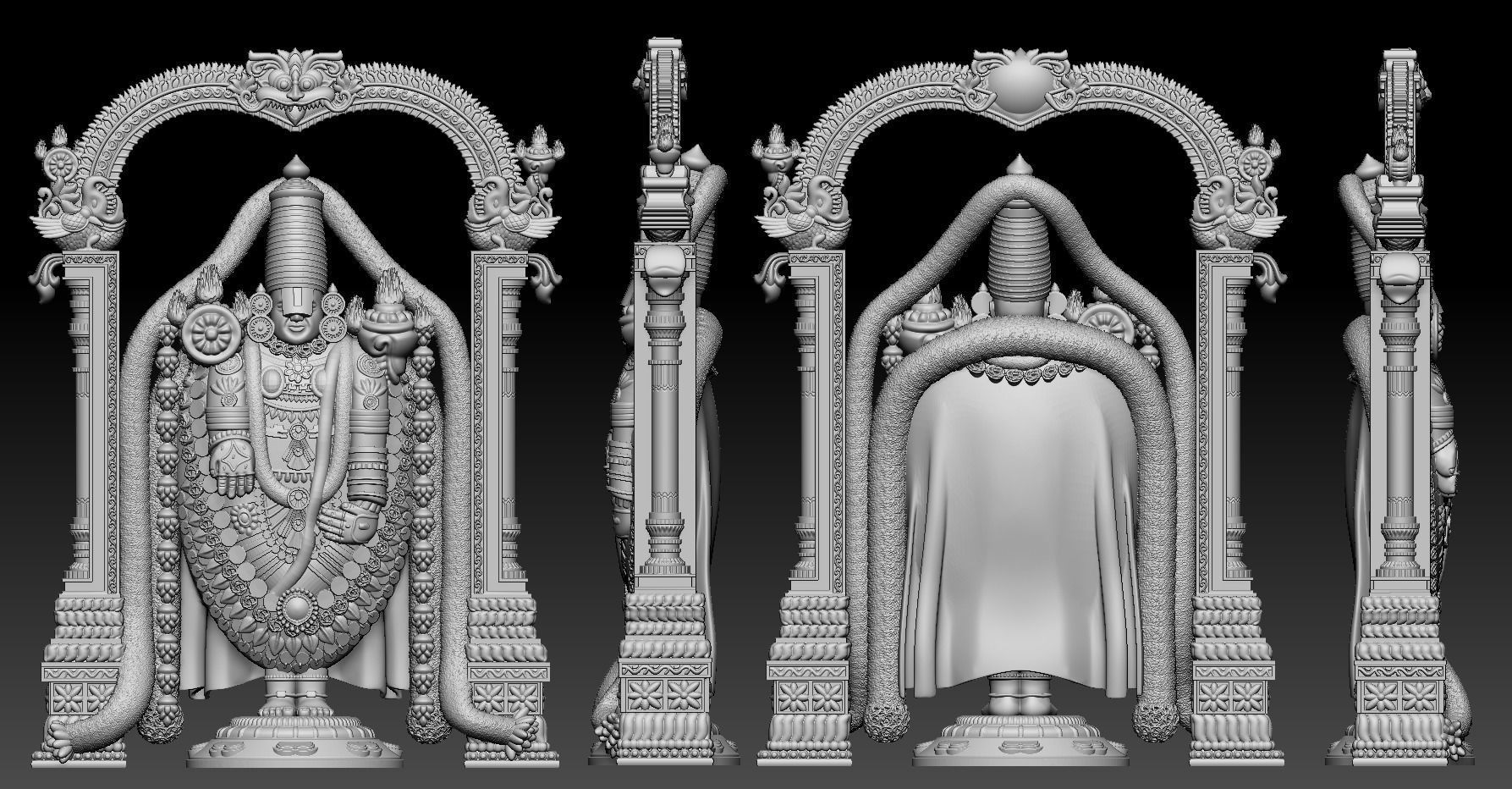LordSriVenkateswara statue of indian god 3D print model_1