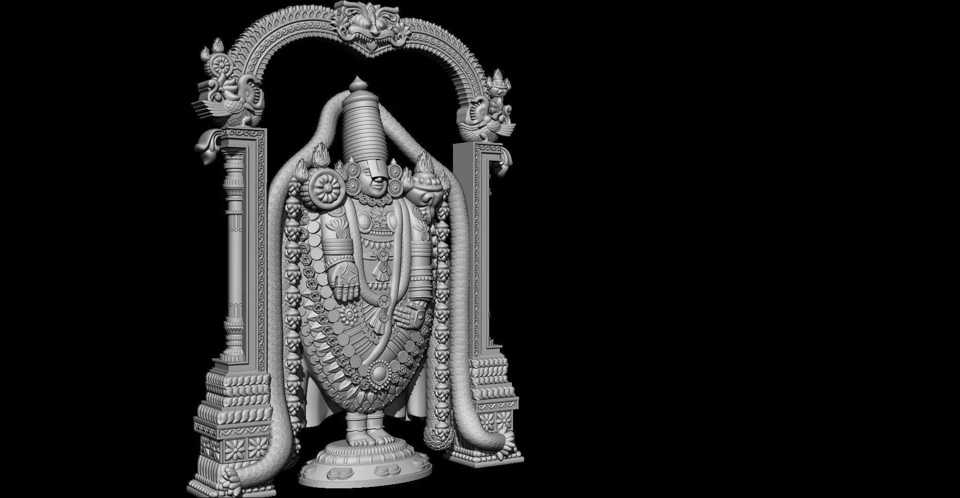 LordSriVenkateswara statue of indian god 3D print model_0