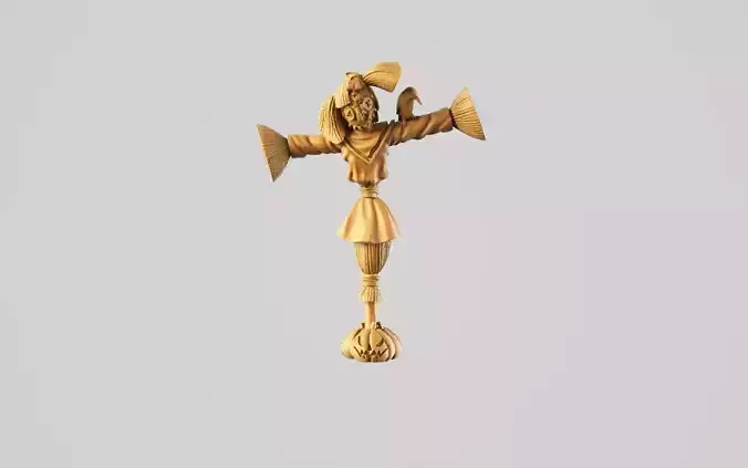 Cheerleader scarecrow 3D print model