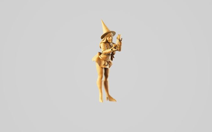 Bloodweiser gold witch figurine 3D print model