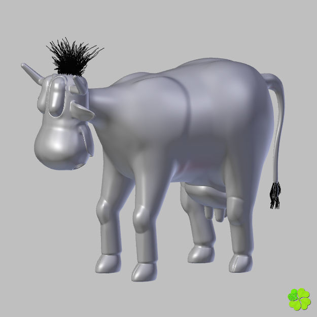 Cow amigurumi low poly Low-poly 3D model_88