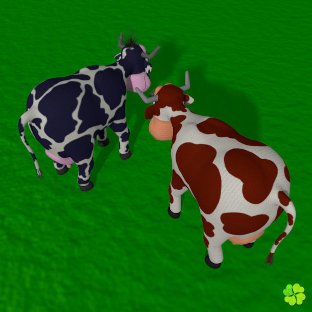 Cow amigurumi low poly Low-poly 3D model_28