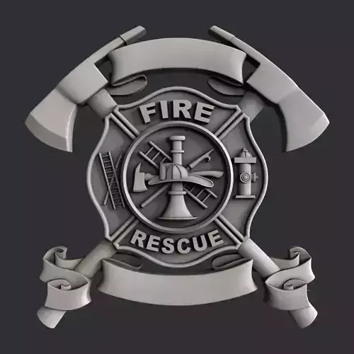 3d STL models for CNC or 3d printer  Fire Rescue 3D print model