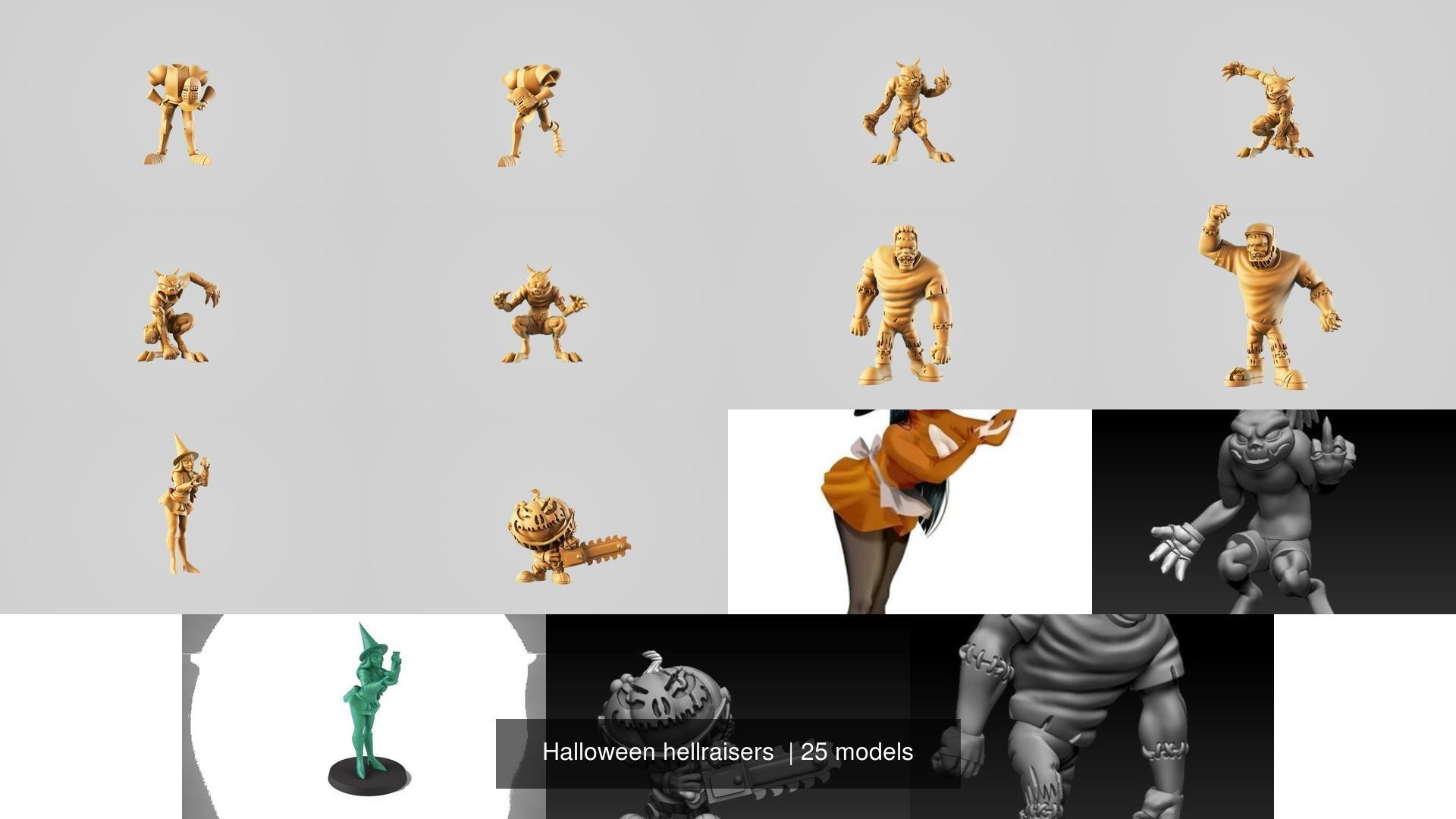 Halloween hellraisers  3D Model Collection_10