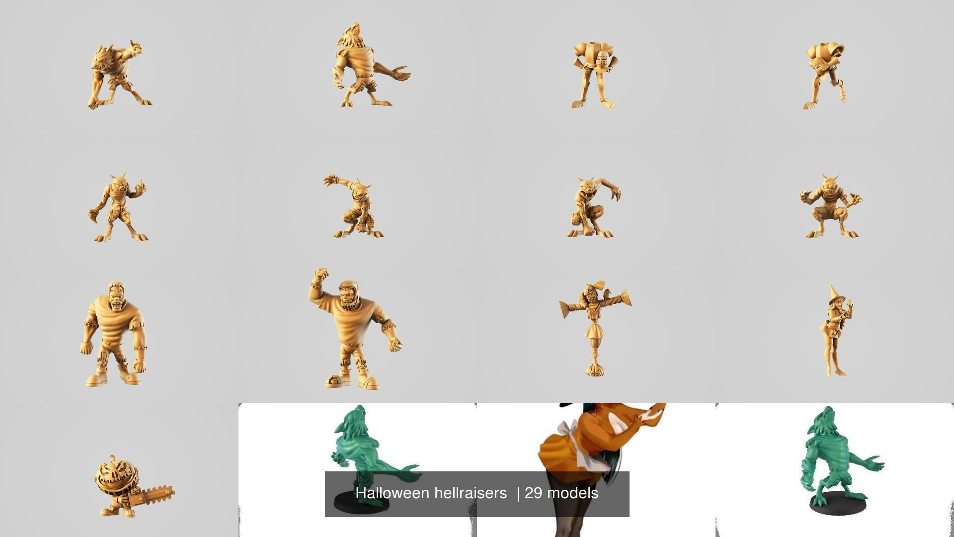 Halloween hellraisers  3D Model Collection_4