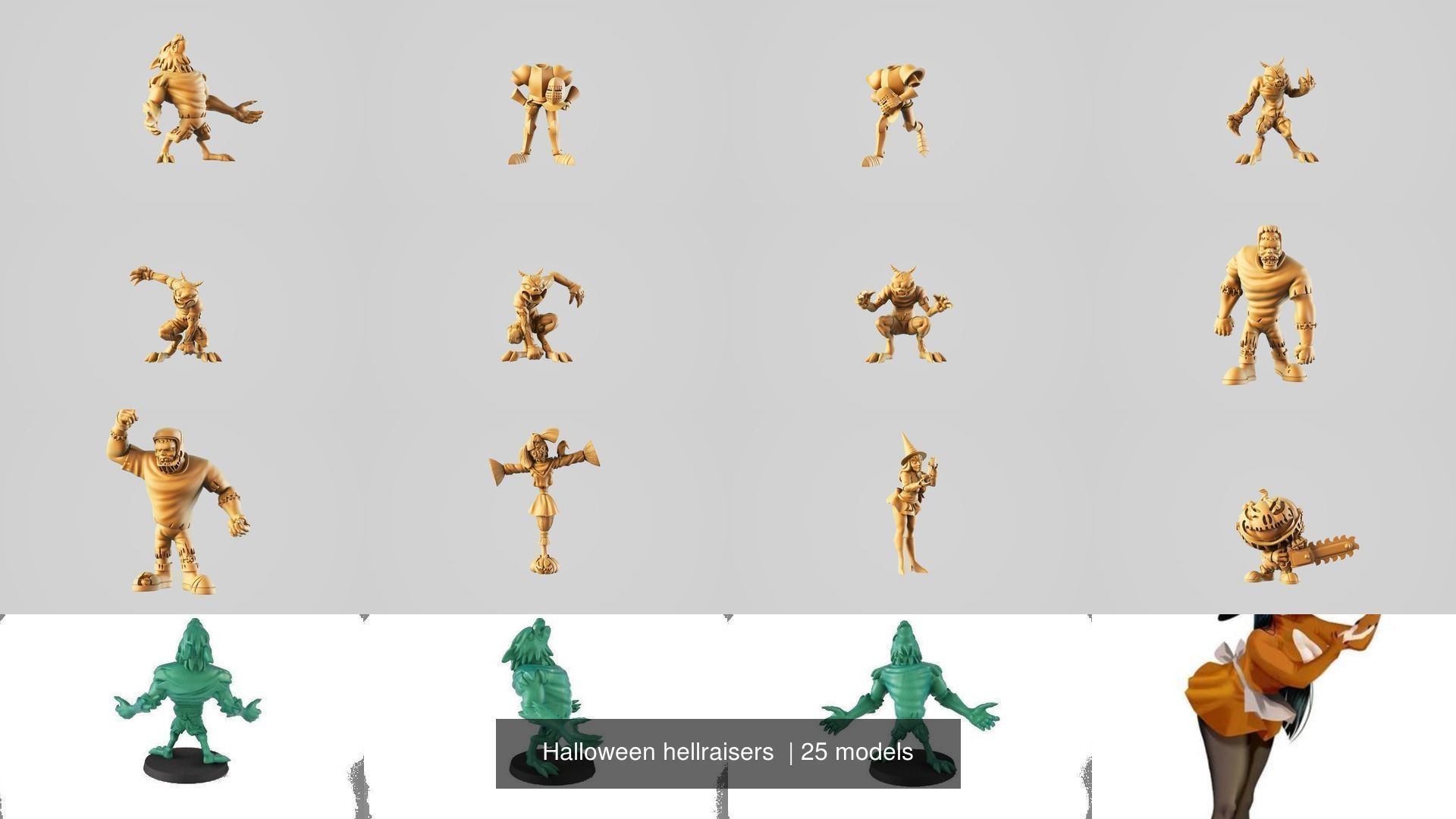 Halloween hellraisers  3D Model Collection_9