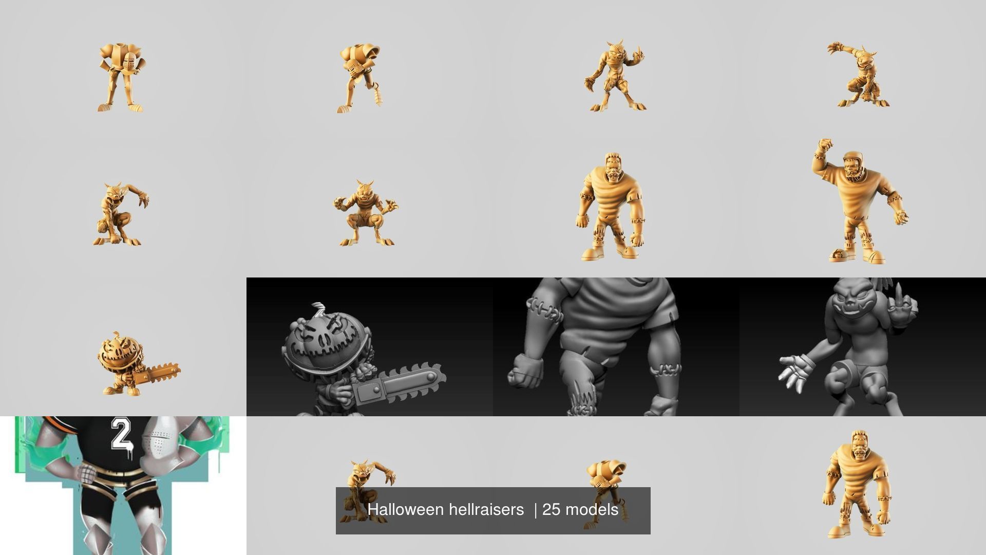 Halloween hellraisers  3D Model Collection_8