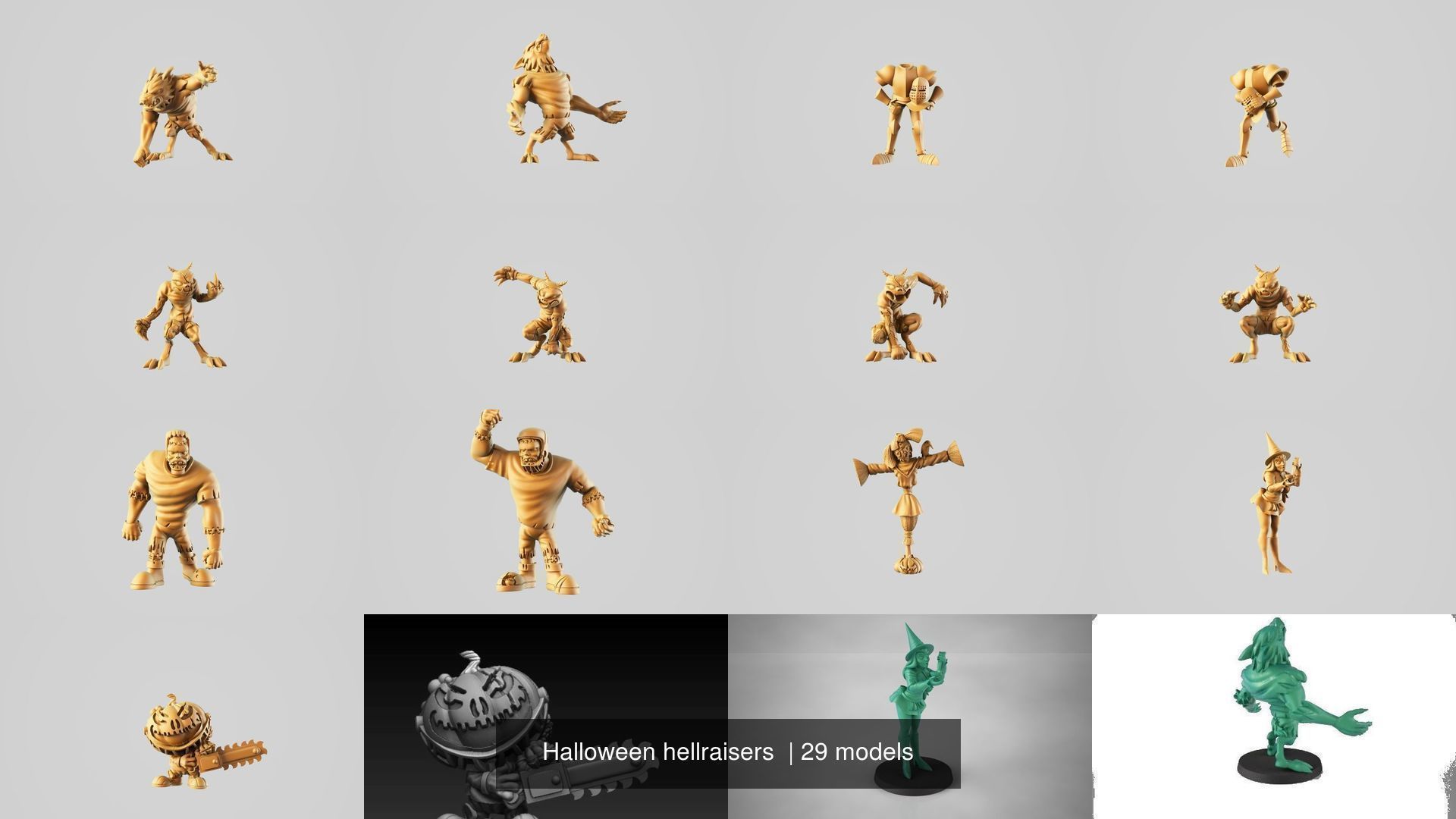 Halloween hellraisers  3D Model Collection_3