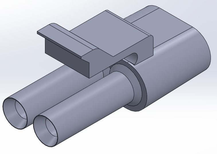 Connector Delphi Free 3D model_0