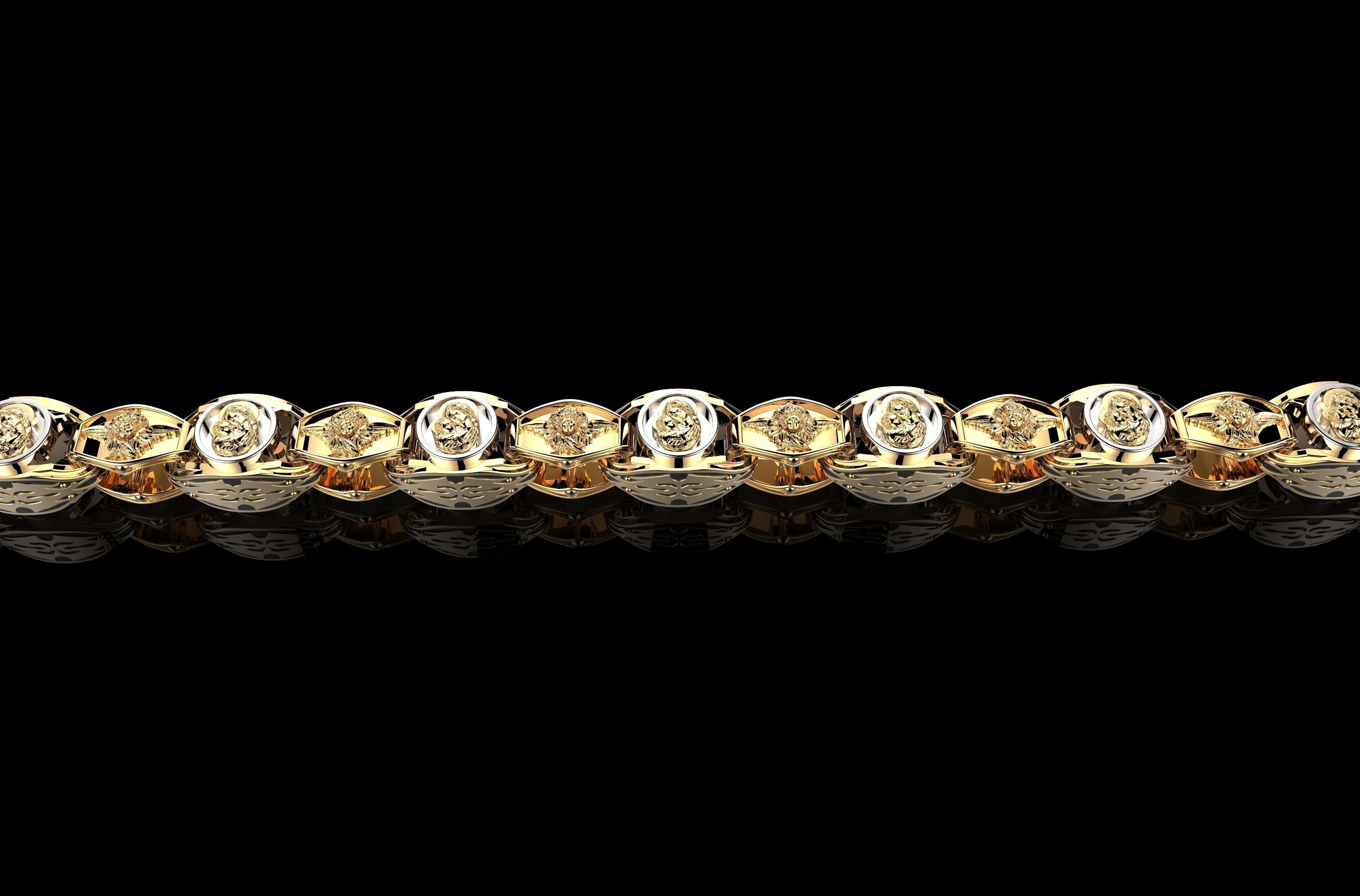 Gold Necklaces 3D print 3D print model_3