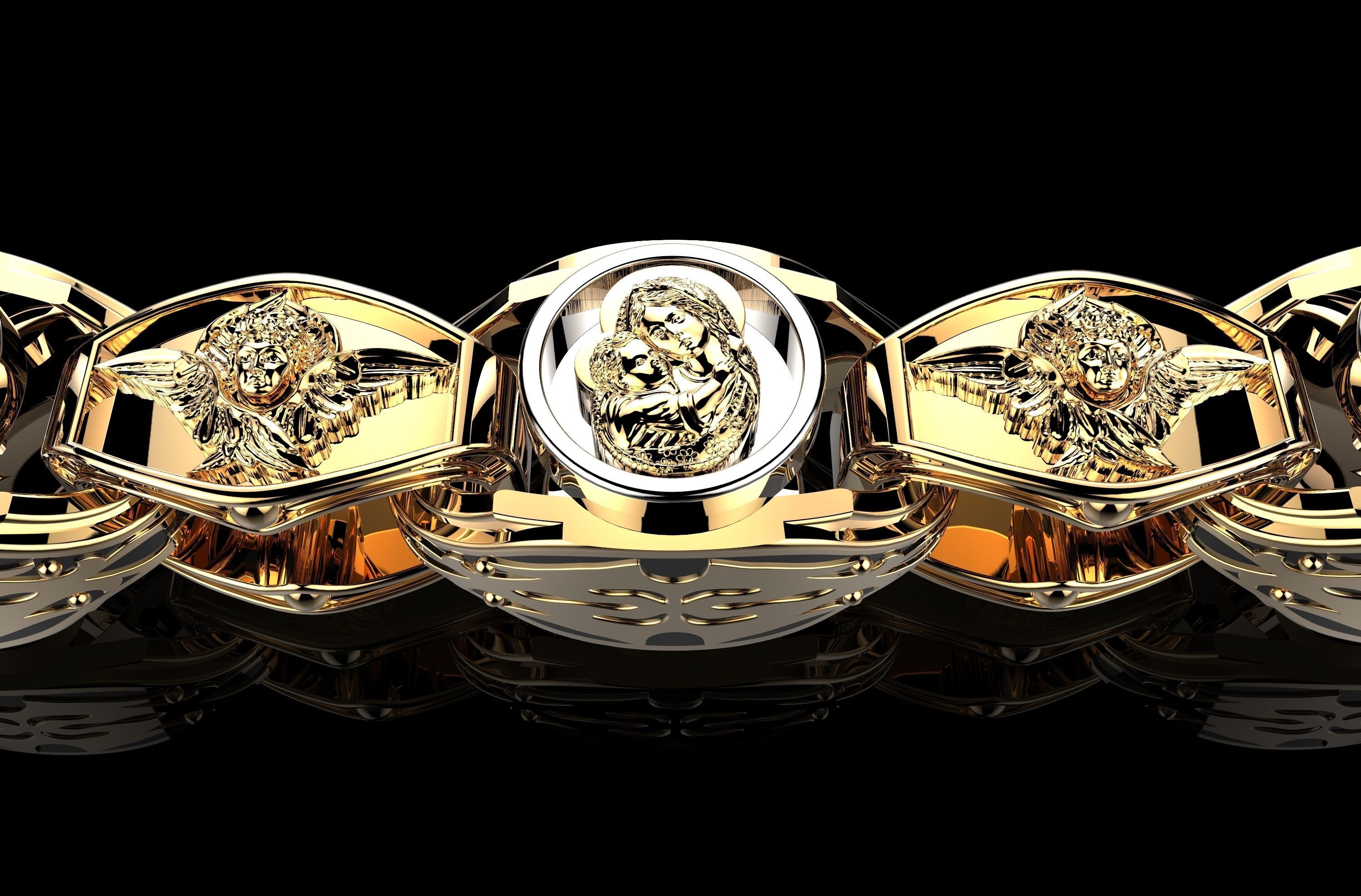 Gold Necklaces 3D print 3D print model_1