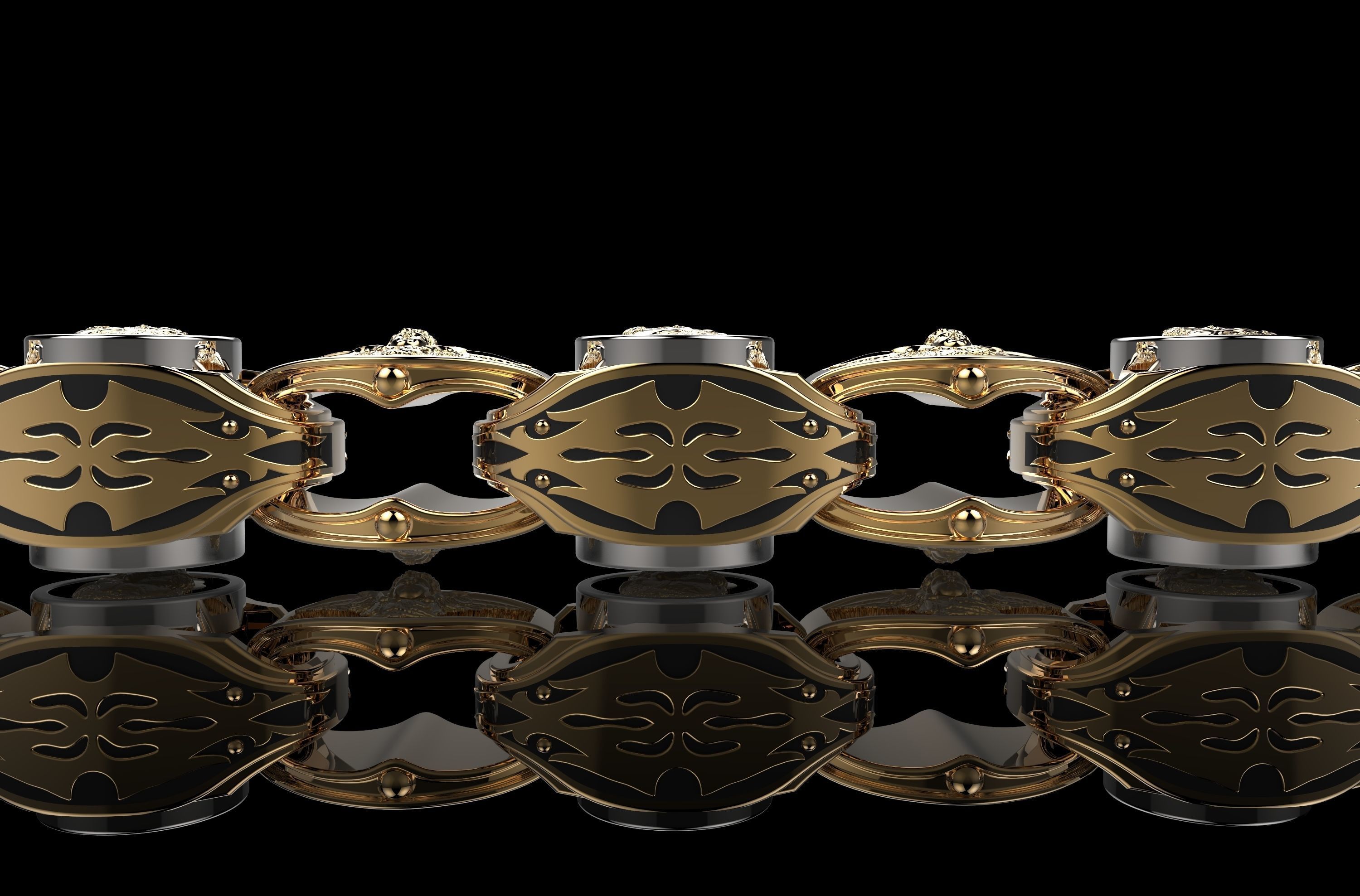 Gold Necklaces 3D print 3D print model_4