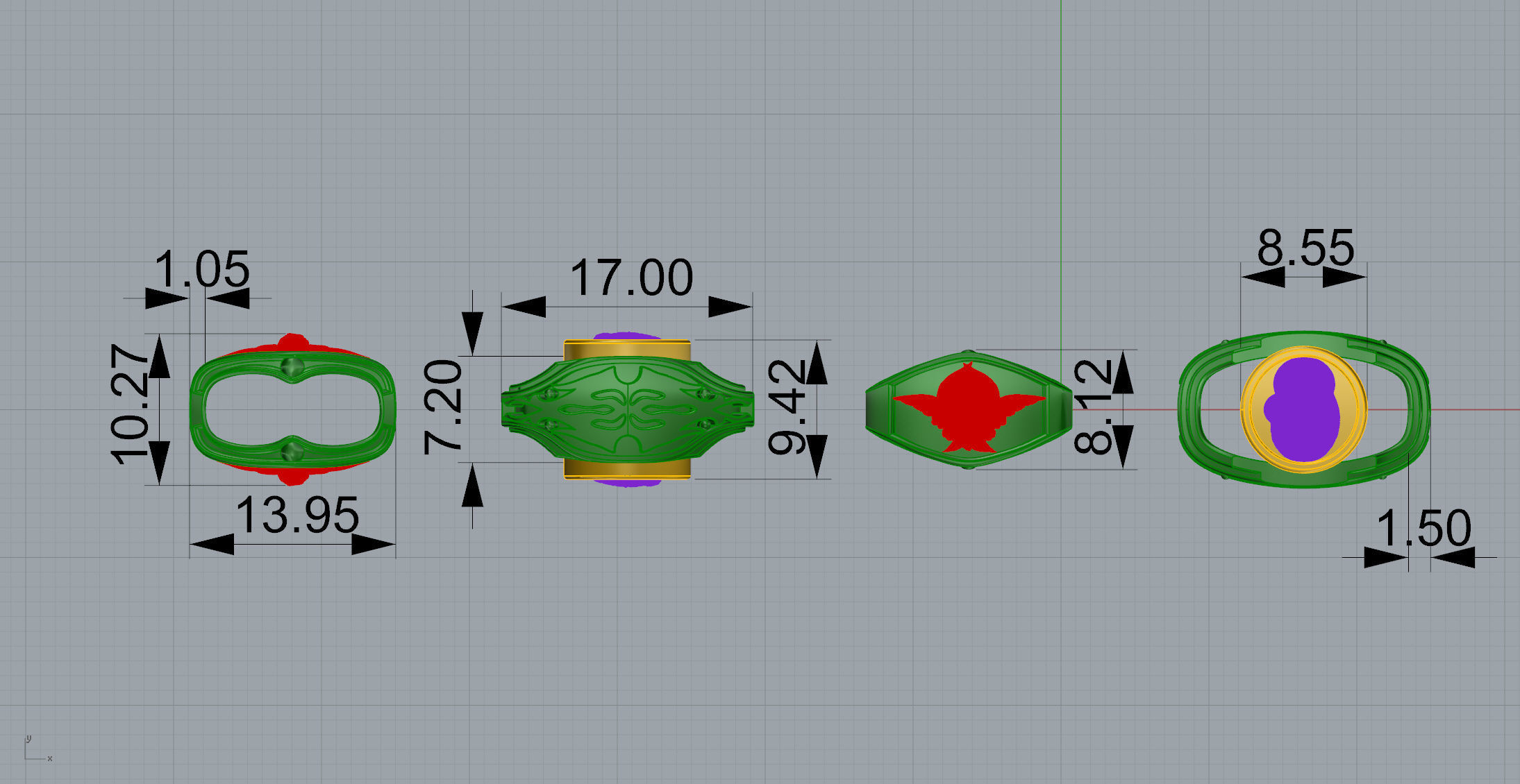 Gold Necklaces 3D print 3D print model_9