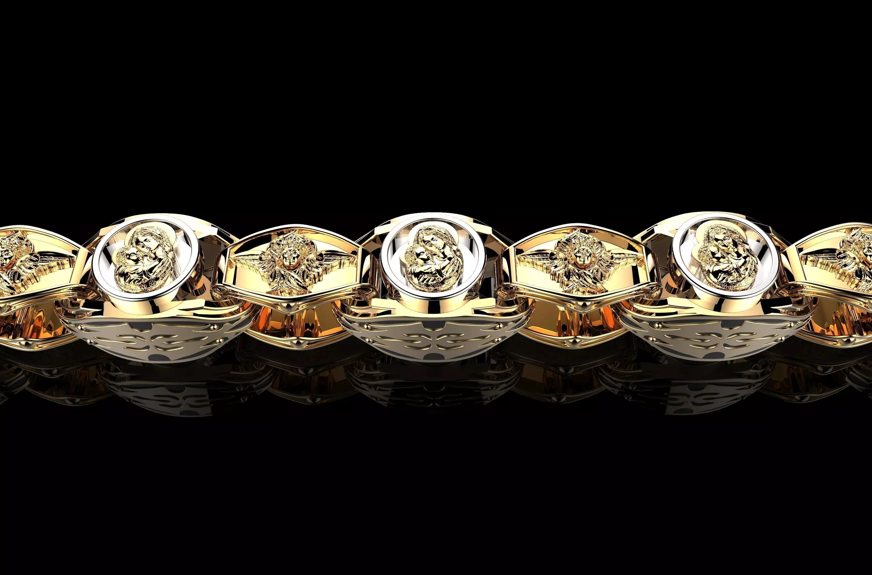 Gold Necklaces 3D print 3D print model_0