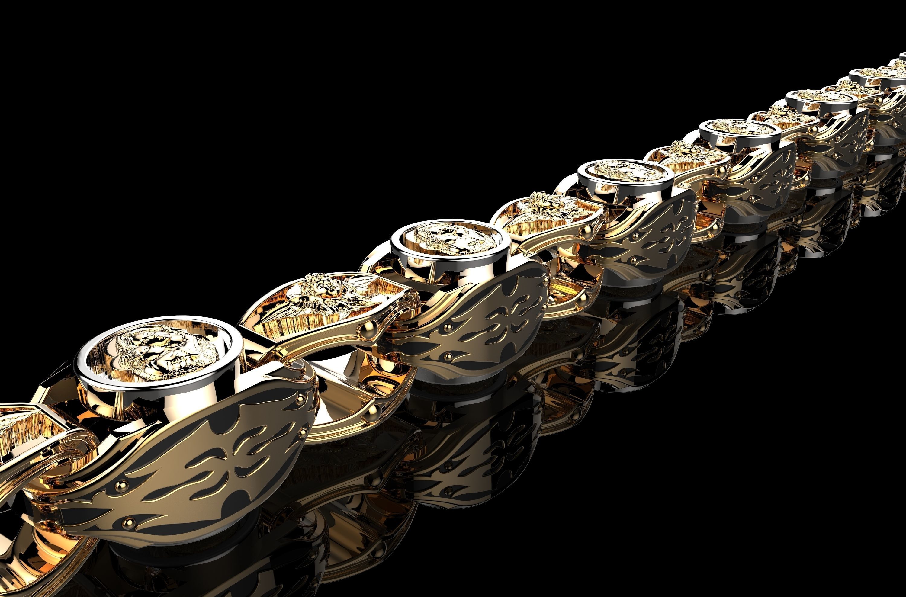 Gold Necklaces 3D print 3D print model_2