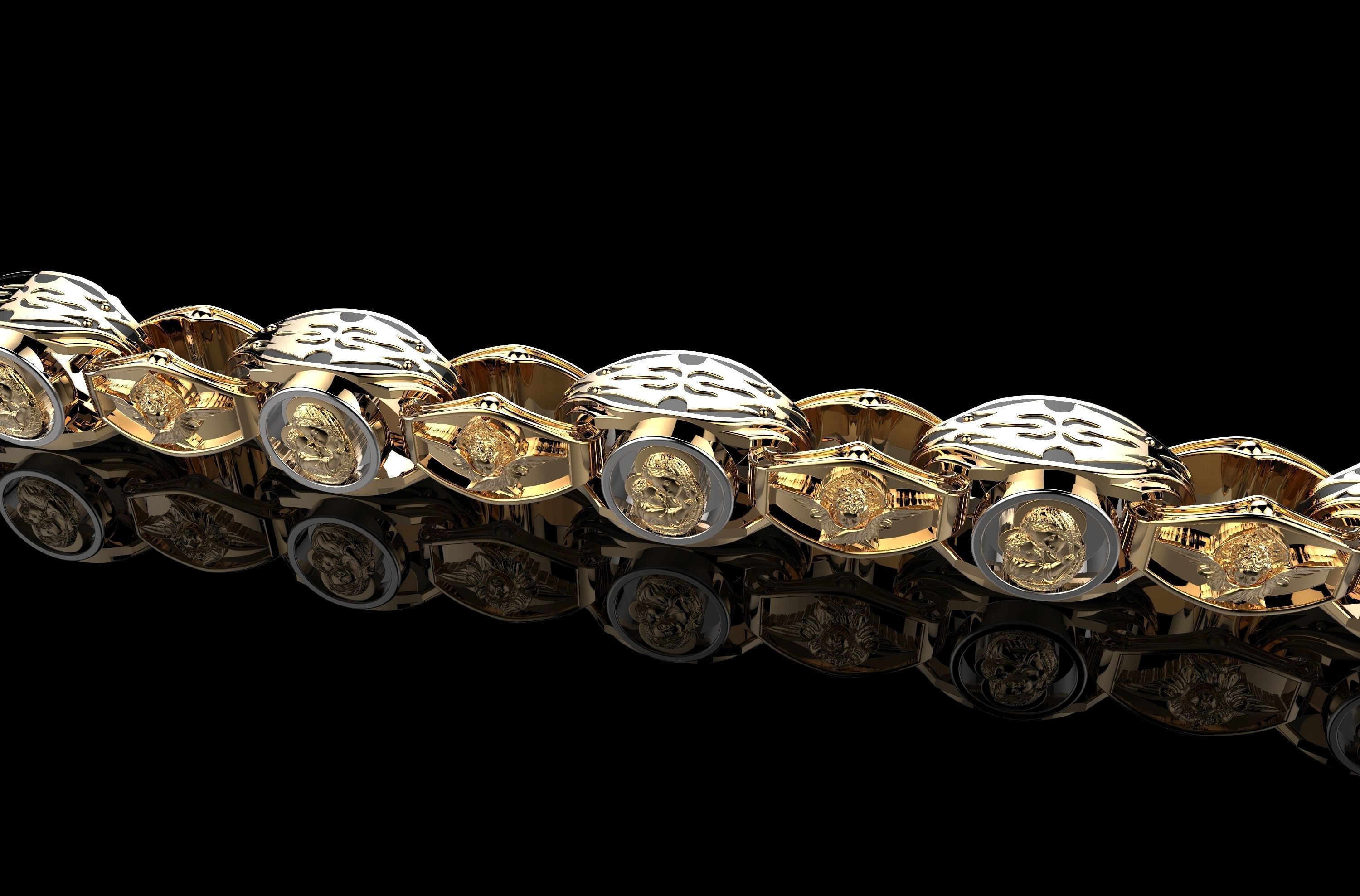 Gold Necklaces 3D print 3D print model_7