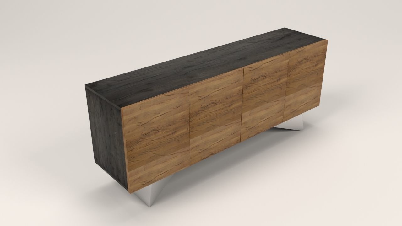 Niramit sideboard Low-poly 3D model_16