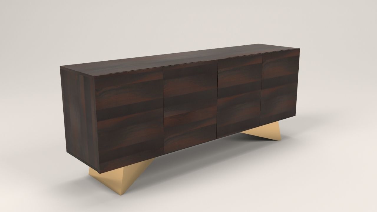 Niramit sideboard Low-poly 3D model_5
