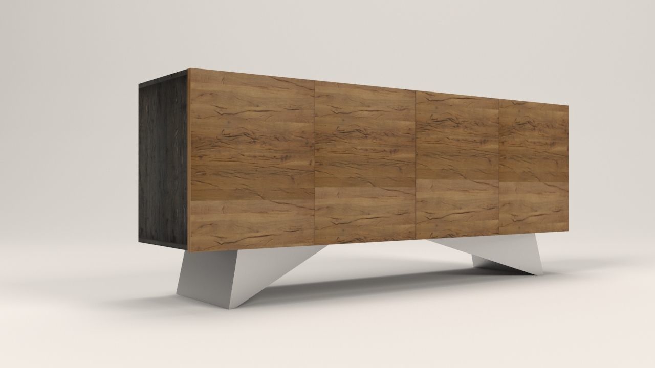 Niramit sideboard Low-poly 3D model_12