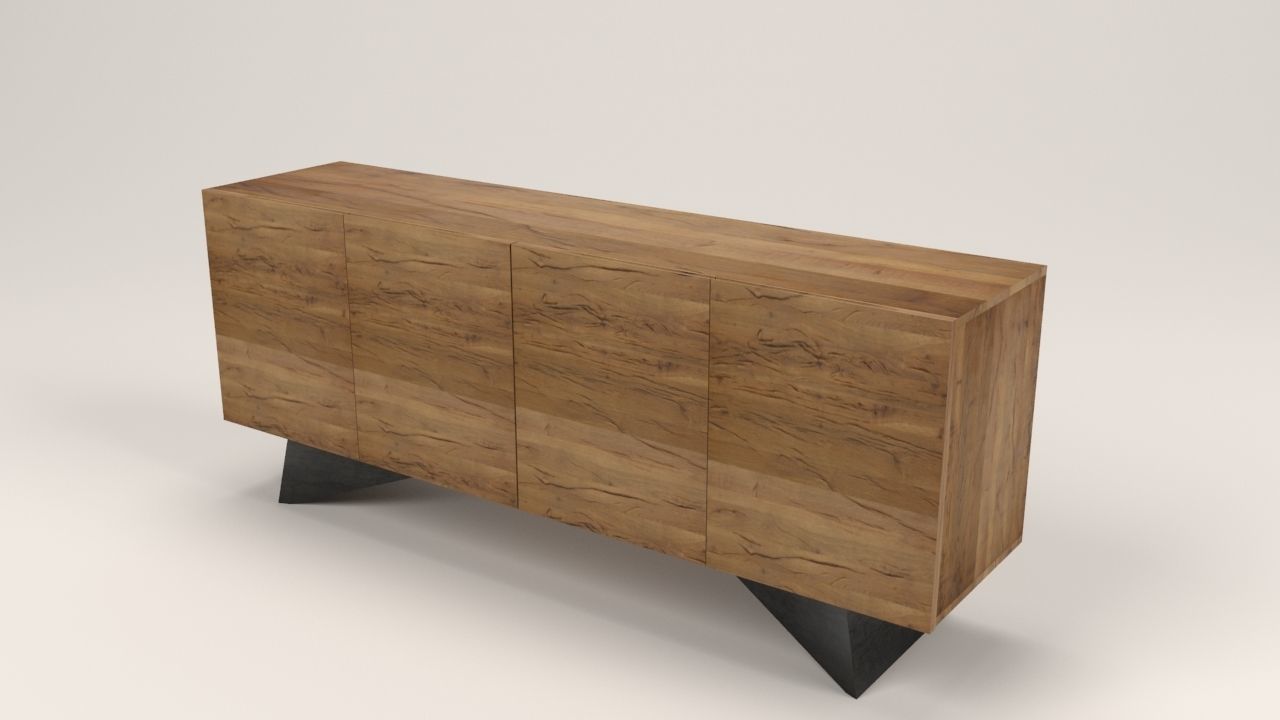 Niramit sideboard Low-poly 3D model_2