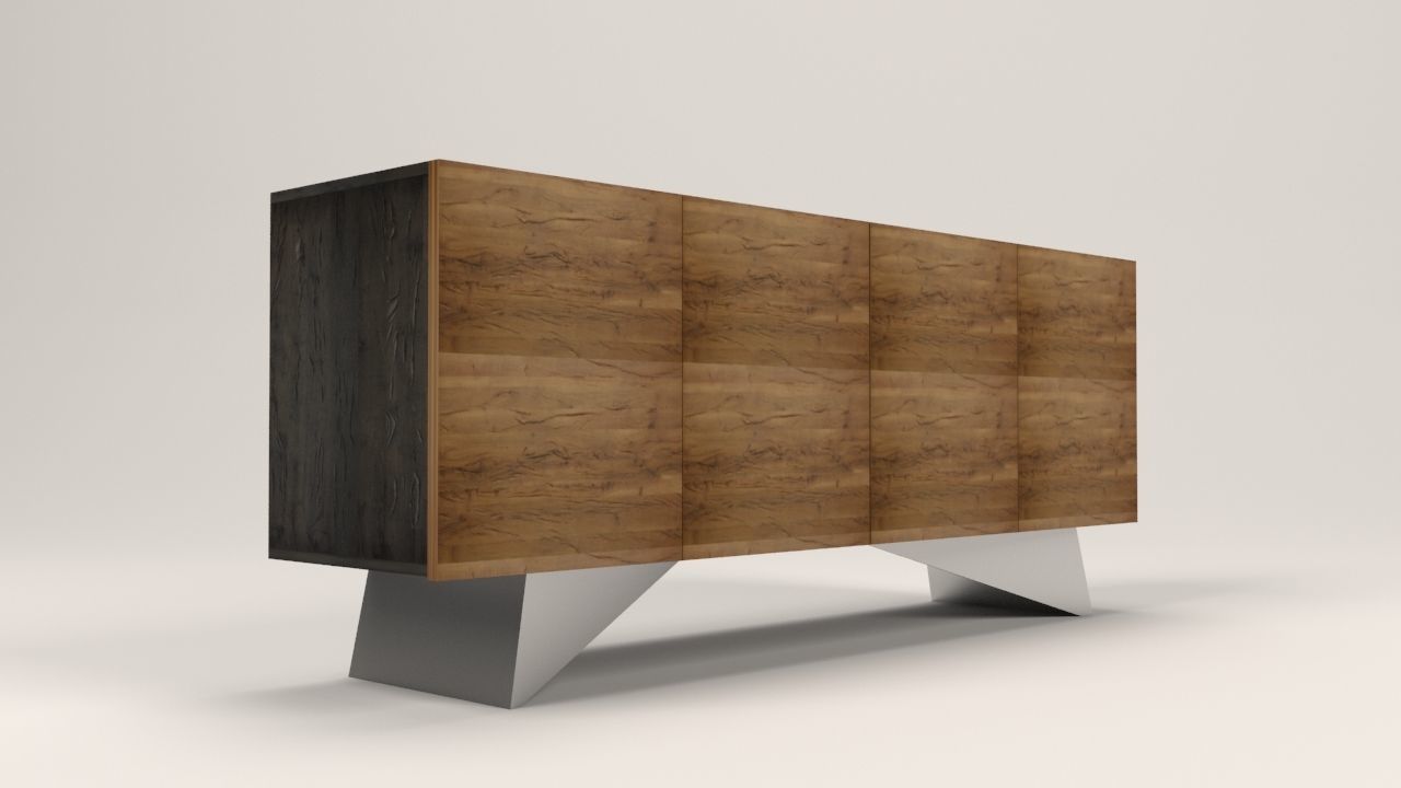 Niramit sideboard Low-poly 3D model_18