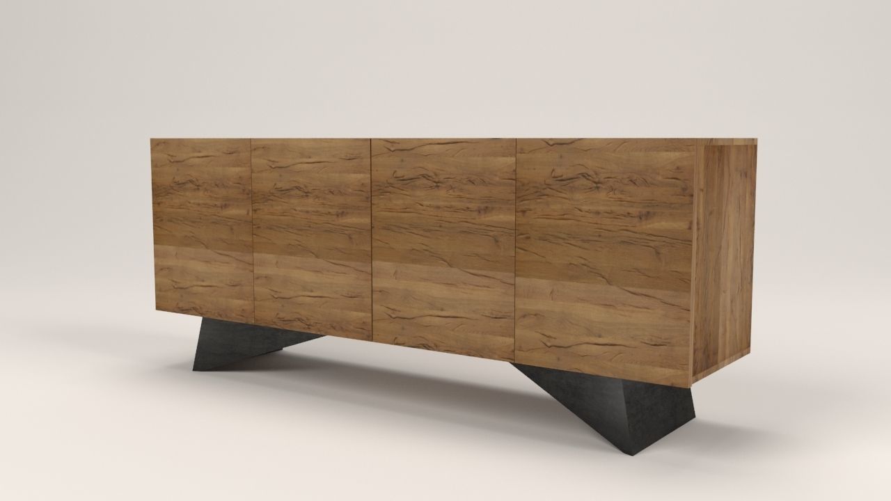 Niramit sideboard Low-poly 3D model_3
