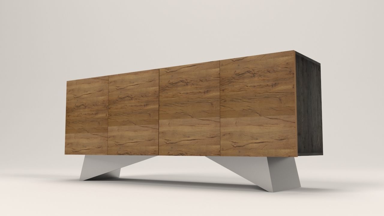 Niramit sideboard Low-poly 3D model_9