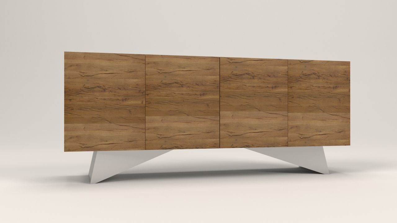 Niramit sideboard Low-poly 3D model_11