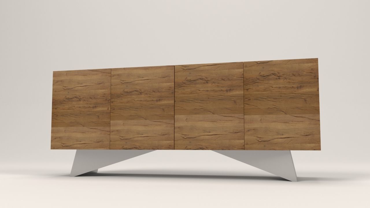 Niramit sideboard Low-poly 3D model_10