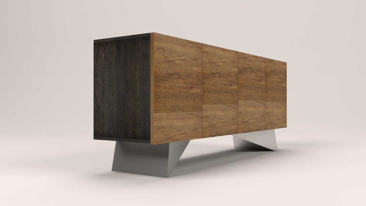 Niramit sideboard Low-poly 3D model_13