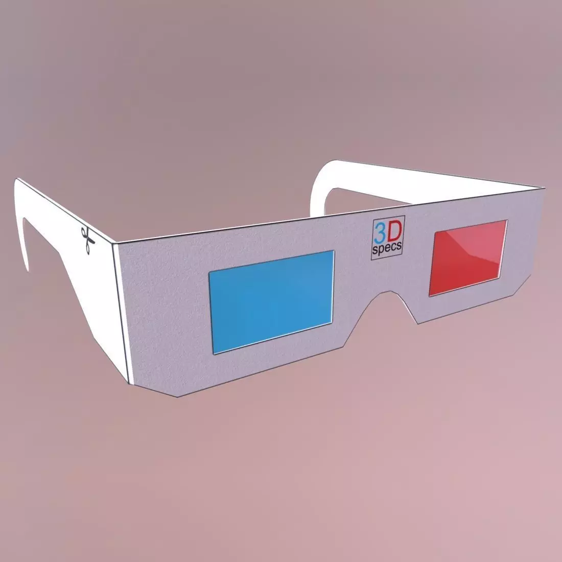 3D Specs - Glasses Low-poly 3D model