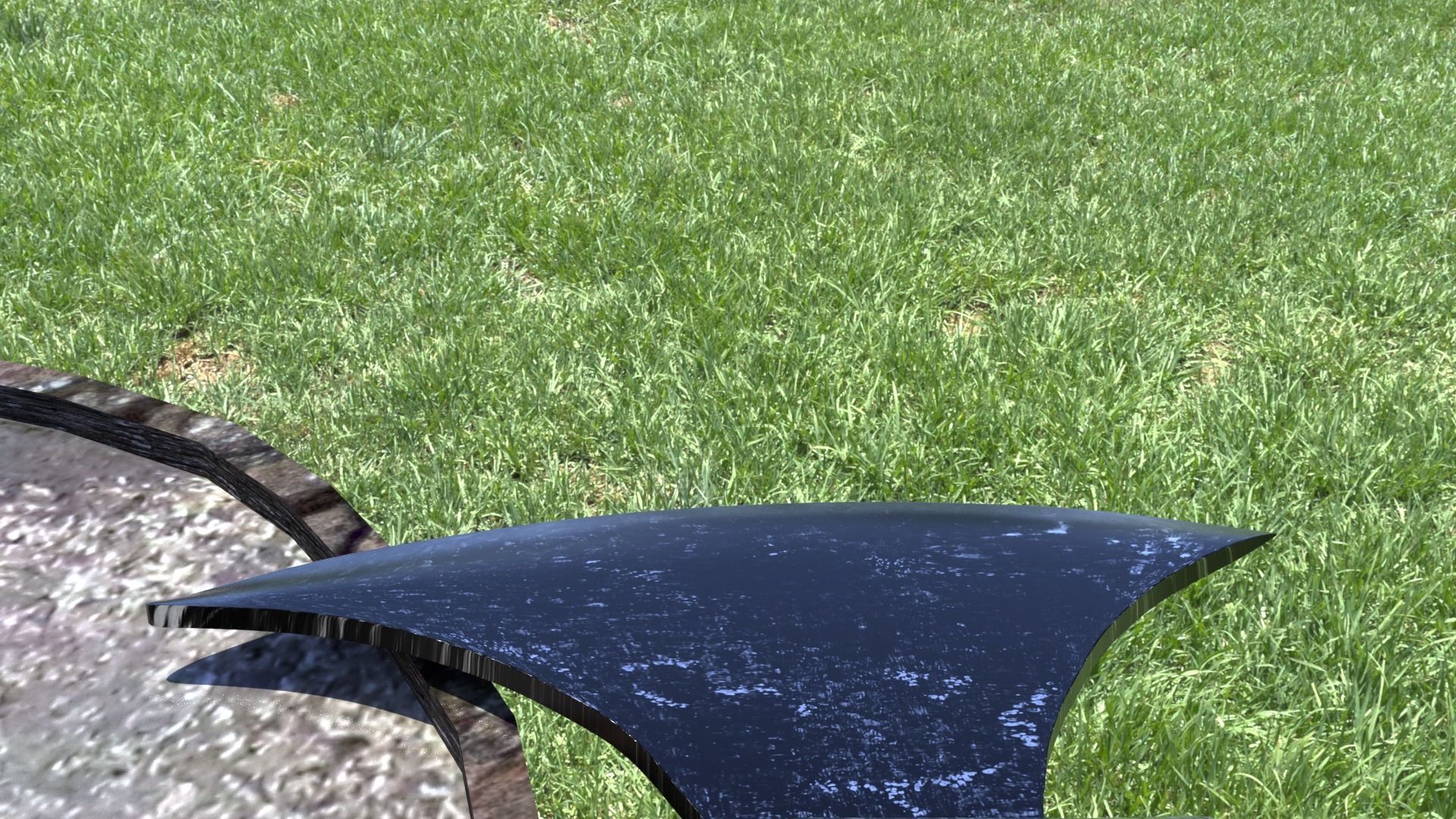 ORTAS AXE NO 15 LONG HANDLE HEAVY GAME READY AXE 3D model_7