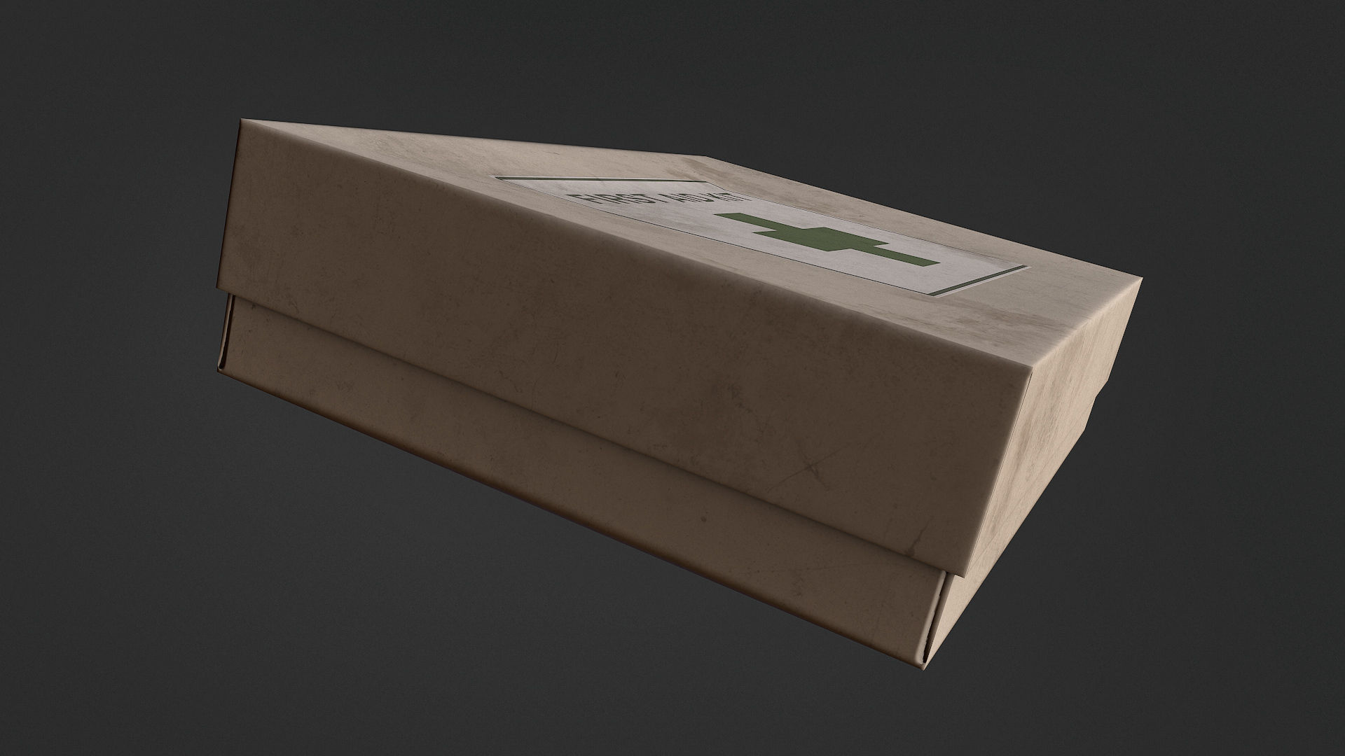 First Aid Kit Box Low-poly 3D model_4