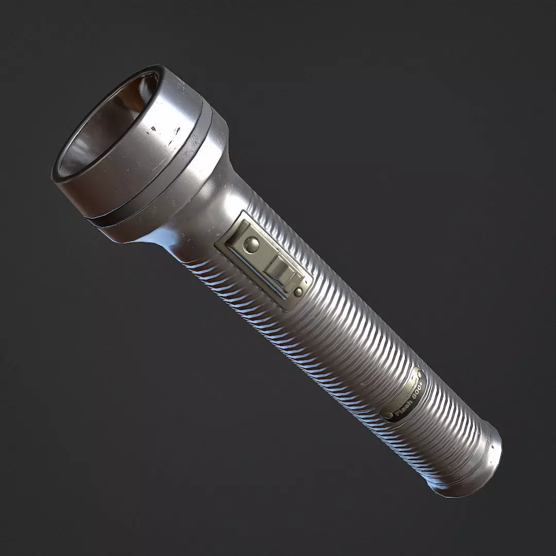 Flashlight Low-poly 3D model