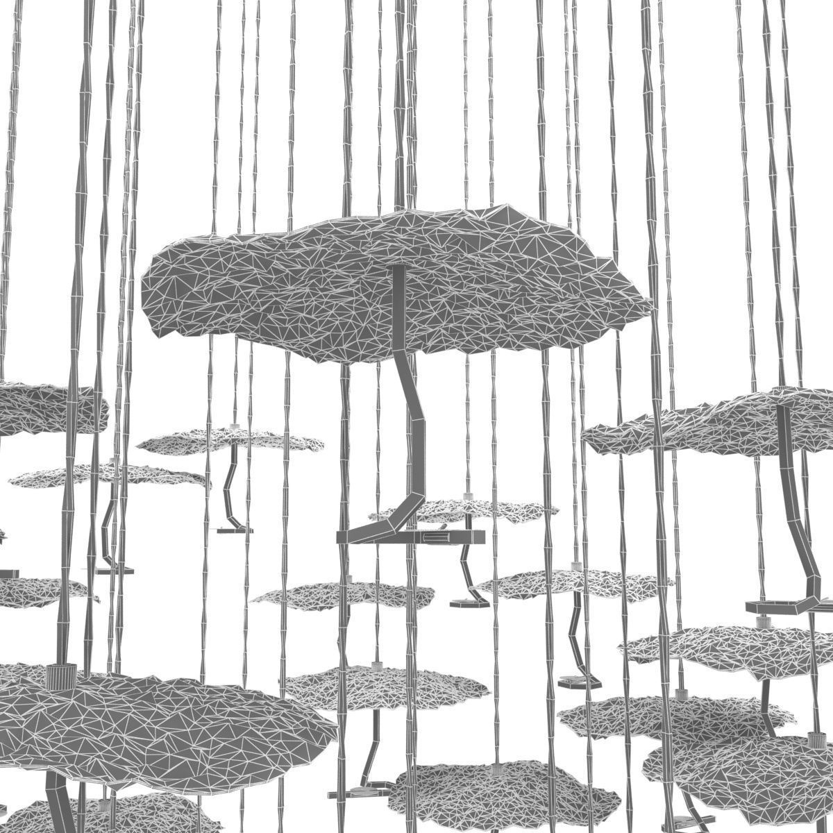 Catellani and smith gold moon chandelier  3D model_6