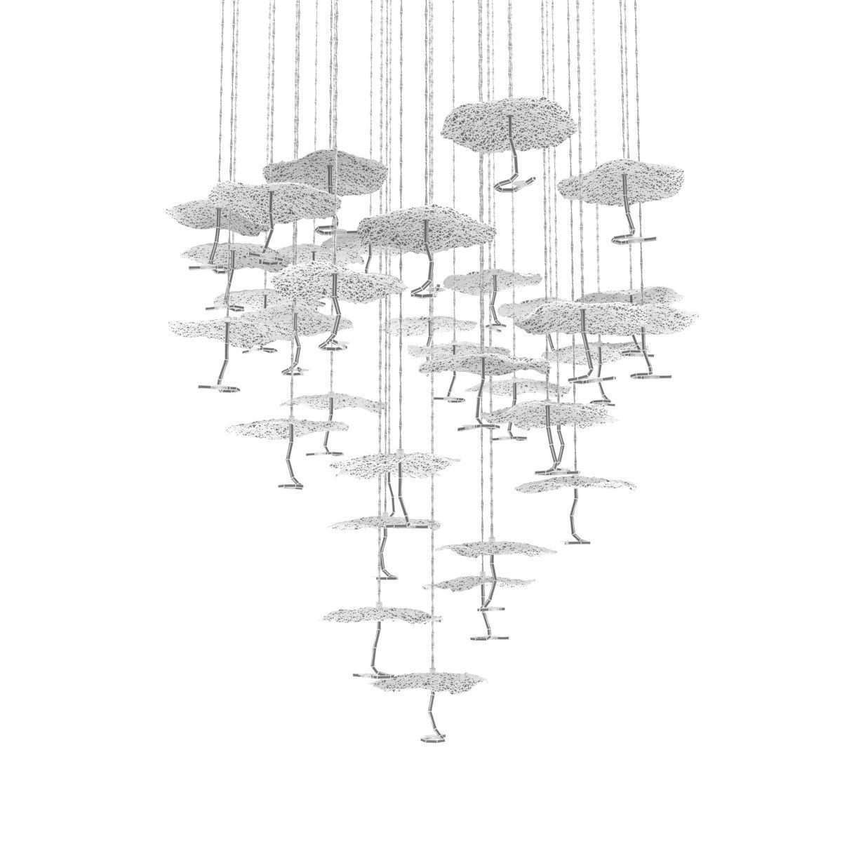 Catellani and smith gold moon chandelier  3D model_9